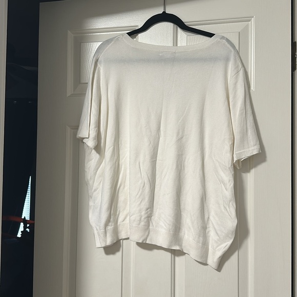 LAST CHANCE - H&M Short Sleeve Sweater Blouse - Picture 4 of 5